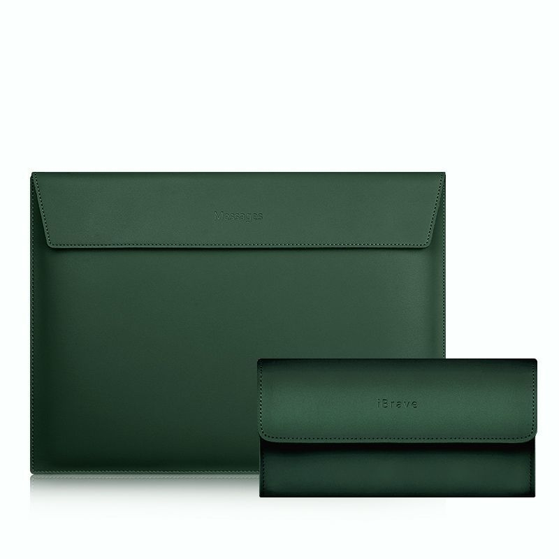 husă pentru laptop cu protecție antibacteriană, material poliester-pânză, căptușeală din piele naturală, stil proaspăt și dulce