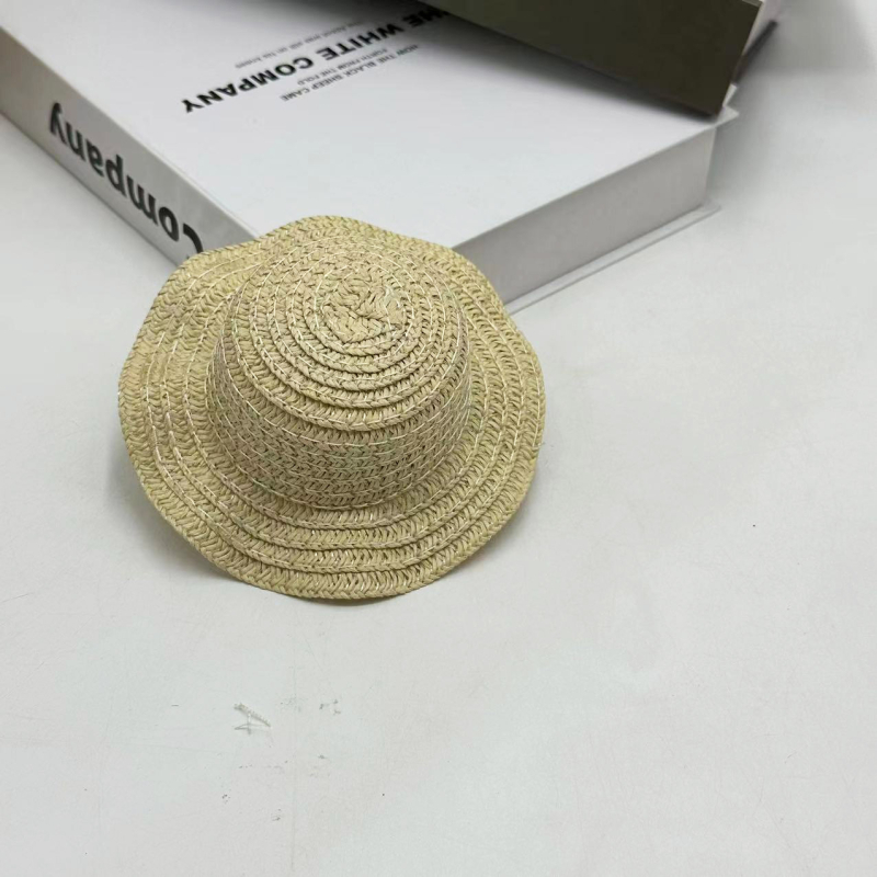 Jupai Pălărie mini monocrom din poliester pentru pisici și câini – țesătură plată, stil lejer, pentru toate anotimpurile