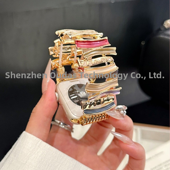 Metalový geometrický reťazec pre Apple Watch — Materiál: kov; Značka: Žiadna; Kód produktu: Apple's high-end irregular metal geometric chain