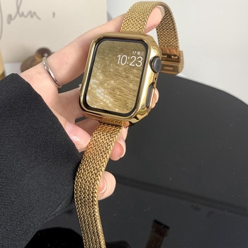 Θήκη προστασίας Apple Watch S10 με PC ηλεκτροπλατιωμένο περίβλημα, συμβατή με iWatch 98765 SE