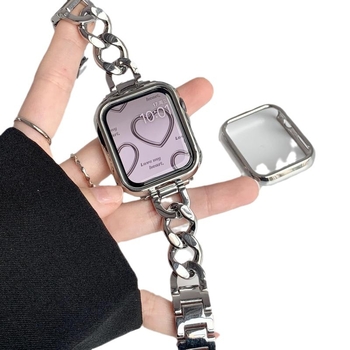 Θήκη προστασίας Apple Watch S10 με PC ηλεκτροπλατιωμένο περίβλημα, συμβατή με iWatch 98765 SE