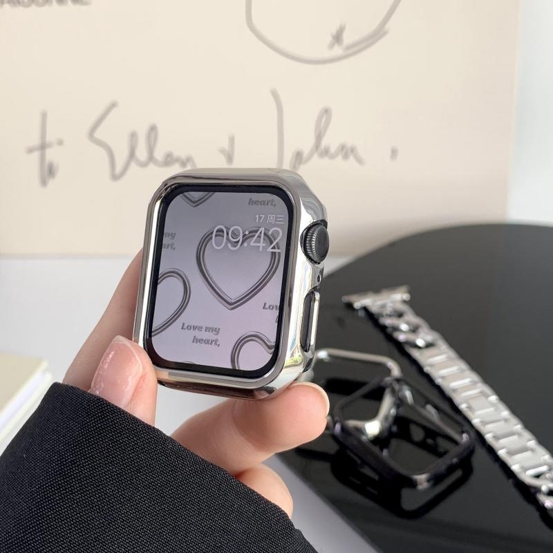 Θήκη προστασίας Apple Watch S10 με PC ηλεκτροπλατιωμένο περίβλημα, συμβατή με iWatch 98765 SE