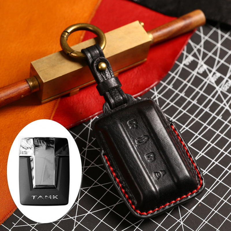 Carcasă pentru cheie WEY Tank 300 – Hallmo, piele de vită