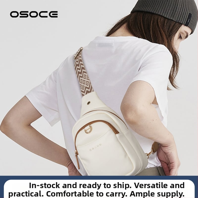 Geantă piept PU Osoce Szhe — impermeabilă, ultra-ușoară, cu spațiu de depozitare