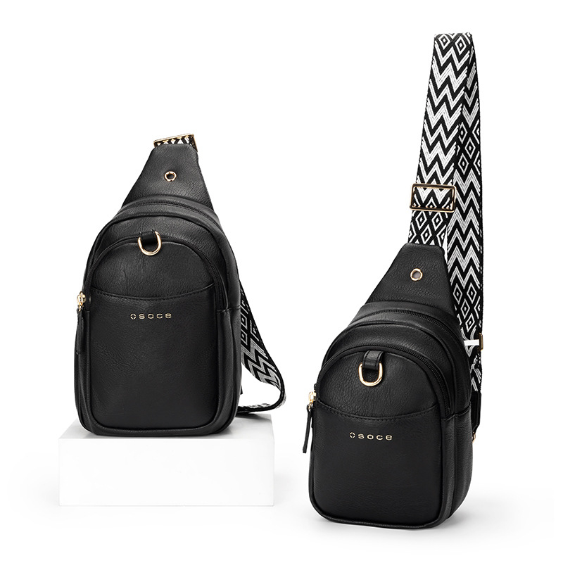 Geantă piept PU Osoce Szhe — impermeabilă, ultra-ușoară, cu spațiu de depozitare