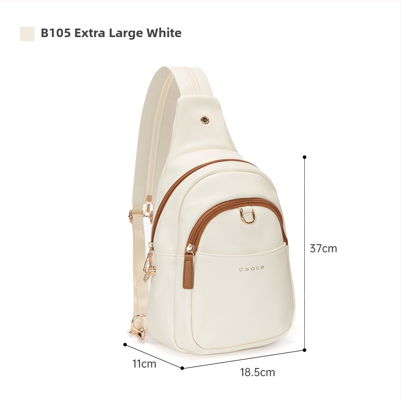 Geantă piept PU Osoce Szhe — impermeabilă, ultra-ușoară, cu spațiu de depozitare