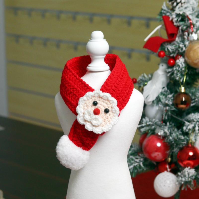 Set de Crăciun pentru animale de companie: eșarfă și pălărie pentru pisici și câini, lână, potrivire universală, fără import, fără licență IP