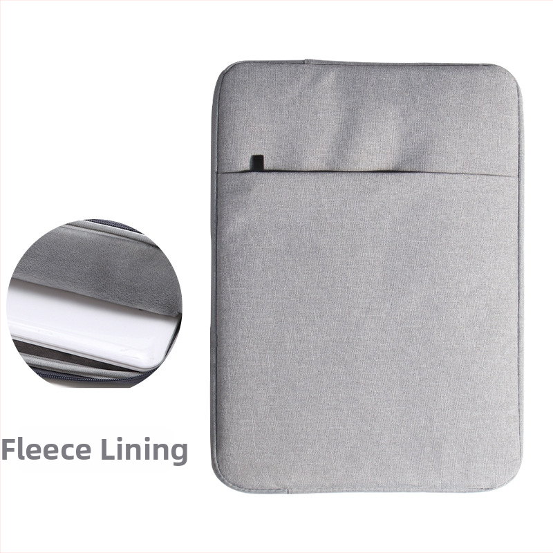 Τσάντα φορητού υπολογιστή με μικρή εσωτερική θήκη για iPad και MacBook — ύφασμα Oxford, φερμουάρ, θήκη για υπολογιστή, επένδυση πολυεστέρα