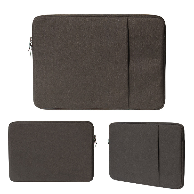 Τσάντα φορητού υπολογιστή με μικρή εσωτερική θήκη για iPad και MacBook — ύφασμα Oxford, φερμουάρ, θήκη για υπολογιστή, επένδυση πολυεστέρα