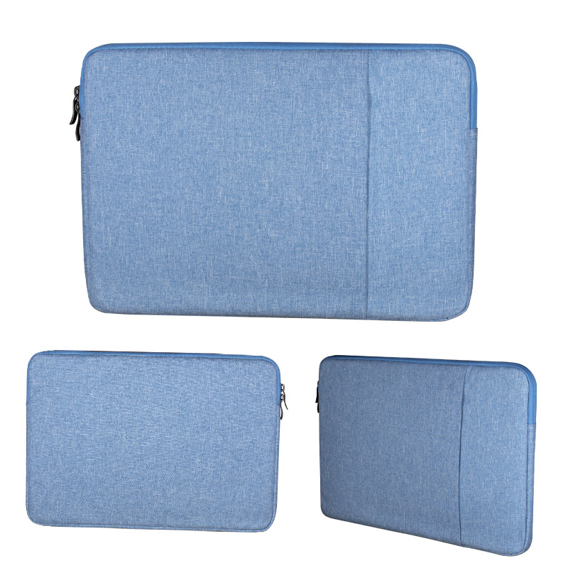 Τσάντα φορητού υπολογιστή με μικρή εσωτερική θήκη για iPad και MacBook — ύφασμα Oxford, φερμουάρ, θήκη για υπολογιστή, επένδυση πολυεστέρα