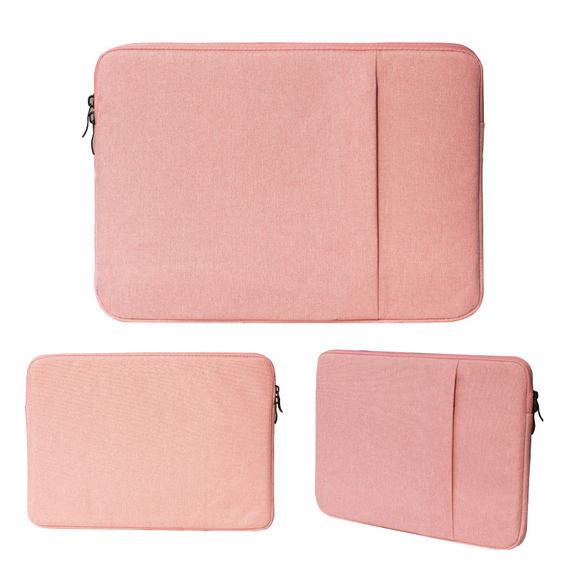 Τσάντα φορητού υπολογιστή με μικρή εσωτερική θήκη για iPad και MacBook — ύφασμα Oxford, φερμουάρ, θήκη για υπολογιστή, επένδυση πολυεστέρα
