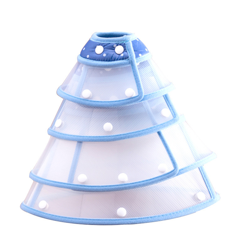Елизабетински конус за домашни любимци, защита от ухапвания и лизане, PP материал, за кучета и котки, марка Confused fish, произход Zhejiang, Leisure стил