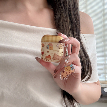 Θήκη προστασίας AirPods 4 & Pro 3 — σιλικόνη, μαλακό κέλυφος, χαρακτική με καρτούν, συμβατή με Apple