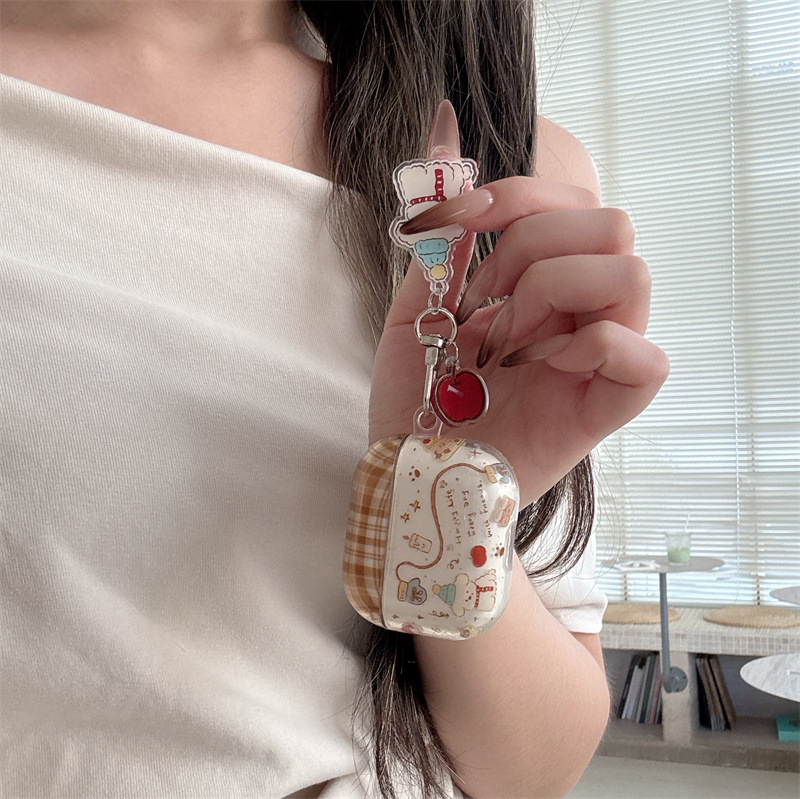 Θήκη προστασίας AirPods 4 & Pro 3 — σιλικόνη, μαλακό κέλυφος, χαρακτική με καρτούν, συμβατή με Apple