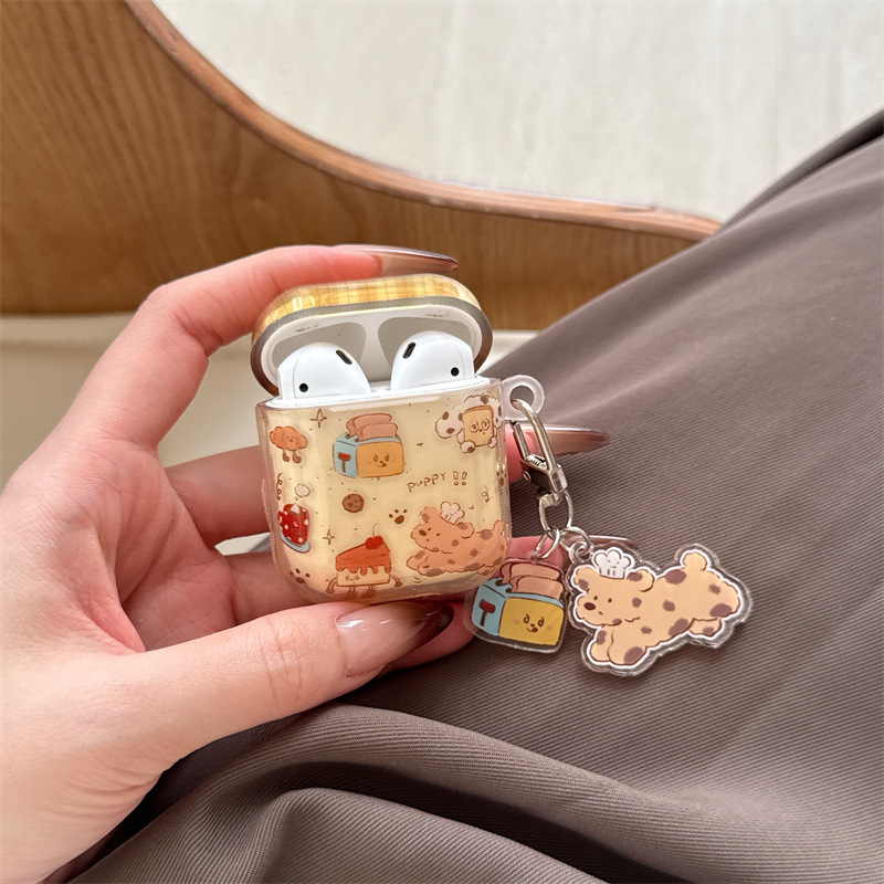 Θήκη προστασίας AirPods 4 & Pro 3 — σιλικόνη, μαλακό κέλυφος, χαρακτική με καρτούν, συμβατή με Apple