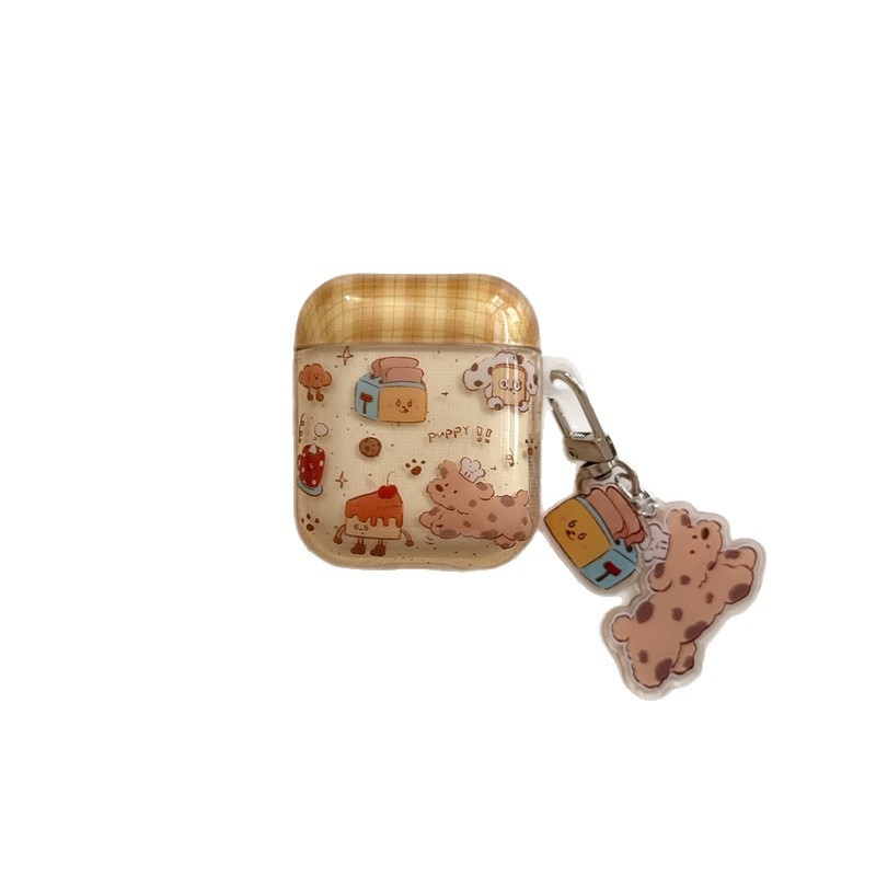 Θήκη προστασίας AirPods 4 & Pro 3 — σιλικόνη, μαλακό κέλυφος, χαρακτική με καρτούν, συμβατή με Apple