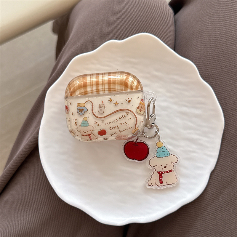 Θήκη προστασίας AirPods 4 & Pro 3 — σιλικόνη, μαλακό κέλυφος, χαρακτική με καρτούν, συμβατή με Apple