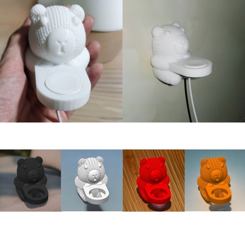 Capybara Držiak nabíjačky pre Apple Watch s úložnou škatou – Materiál: Plast; Značka: zeapoai; Kompatibilný model: AppleWatch; Typ nabíjačky: Okrúhly; Hmotnosť: 80 g