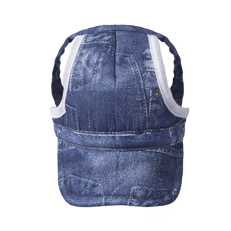 Kutyáknak és macskáknak készült, állítható baseball sapka, pamut-poliészter, szövött twill, jacquard, négy évszakos viselet