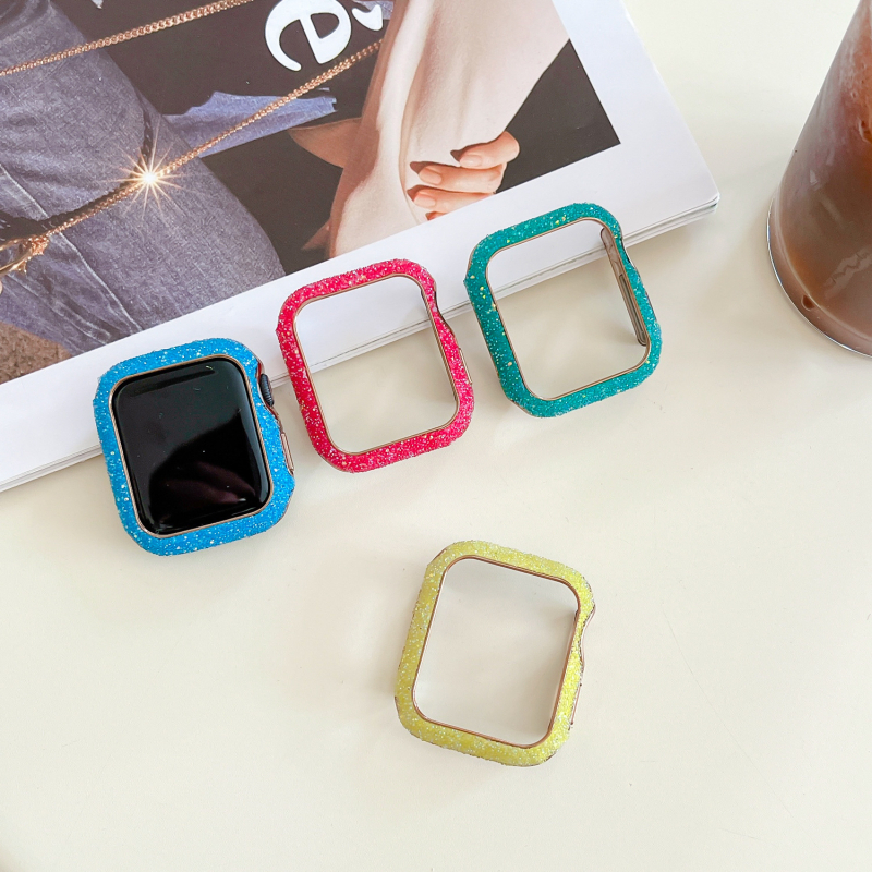 Kućište za Apple Watch – Star Diamond dizajn, tvrdi polikarbonatni kućište, kristalni završetak, jednostavan stil
