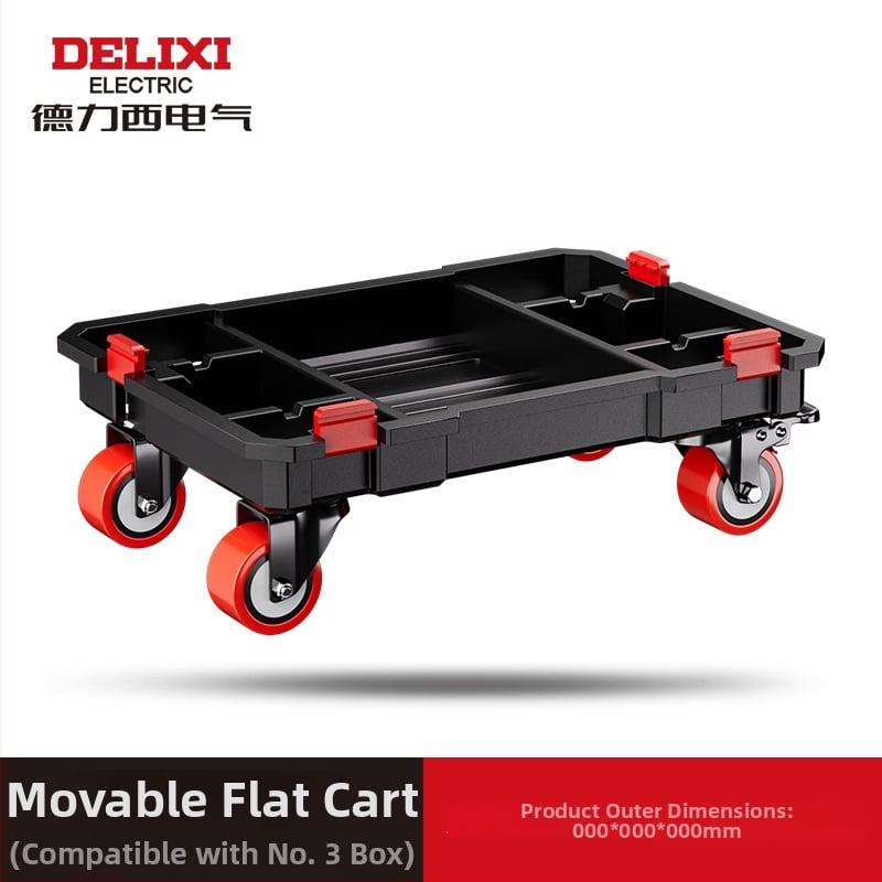 Delixi Electric prenosna plastična kutija za alate, modularna i teška za skladištenje
