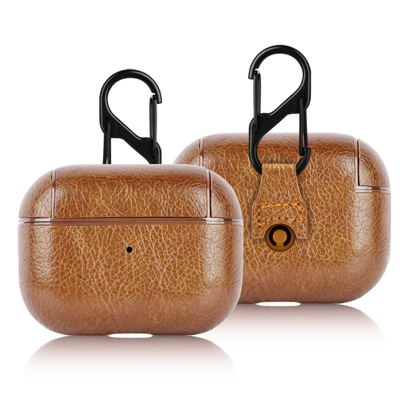 HOJAR AirPods Pro3 védőtok - műbőr, kézzel készült, multifunkcionális, univerzális Apple-kompatibilis