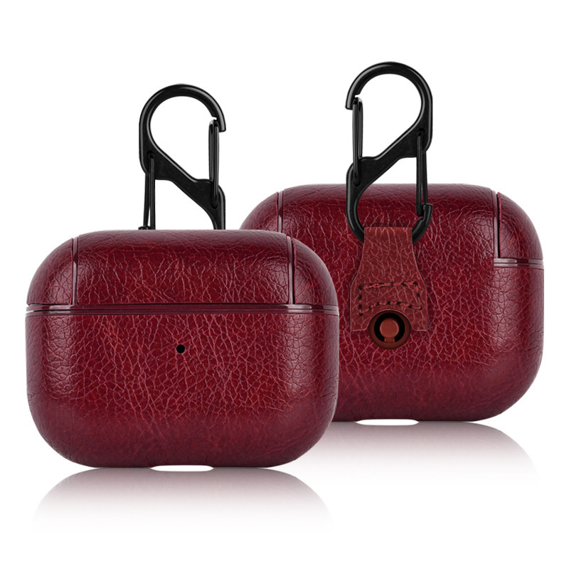 HOJAR AirPods Pro3 védőtok - műbőr, kézzel készült, multifunkcionális, univerzális Apple-kompatibilis