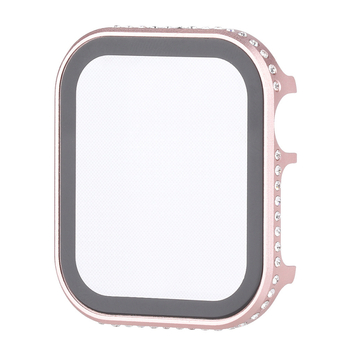 Apple Watch Series 5/6 védőtok, alumínium ötvözet, kijelzőt védő üvegfilm, integrált védelem