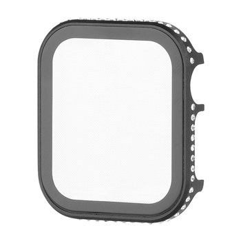 Apple Watch Series 5/6 védőtok, alumínium ötvözet, kijelzőt védő üvegfilm, integrált védelem