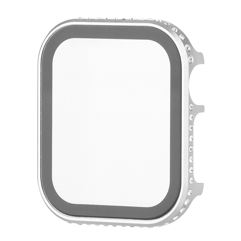 Apple Watch Series 5/6 védőtok, alumínium ötvözet, kijelzőt védő üvegfilm, integrált védelem