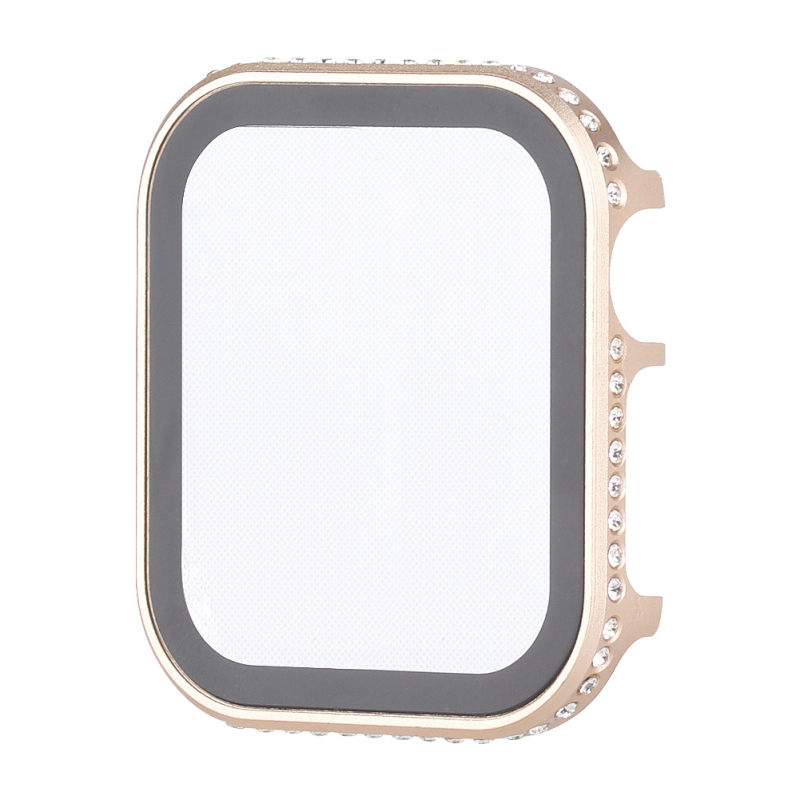 Apple Watch Series 5/6 védőtok, alumínium ötvözet, kijelzőt védő üvegfilm, integrált védelem