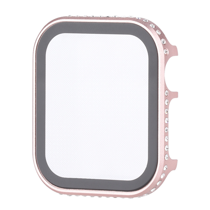 Apple Watch Series 5/6 védőtok, alumínium ötvözet, kijelzőt védő üvegfilm, integrált védelem