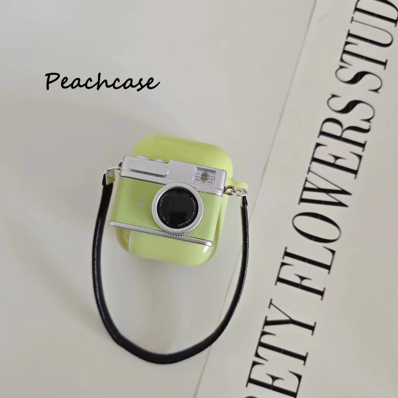 Fénylő antik bőr textúrájú AirPods védőtok – TPU anyag, ragasztott kivitelezés, hordozható, Apple-kompatibilis, testreszabás támogatott