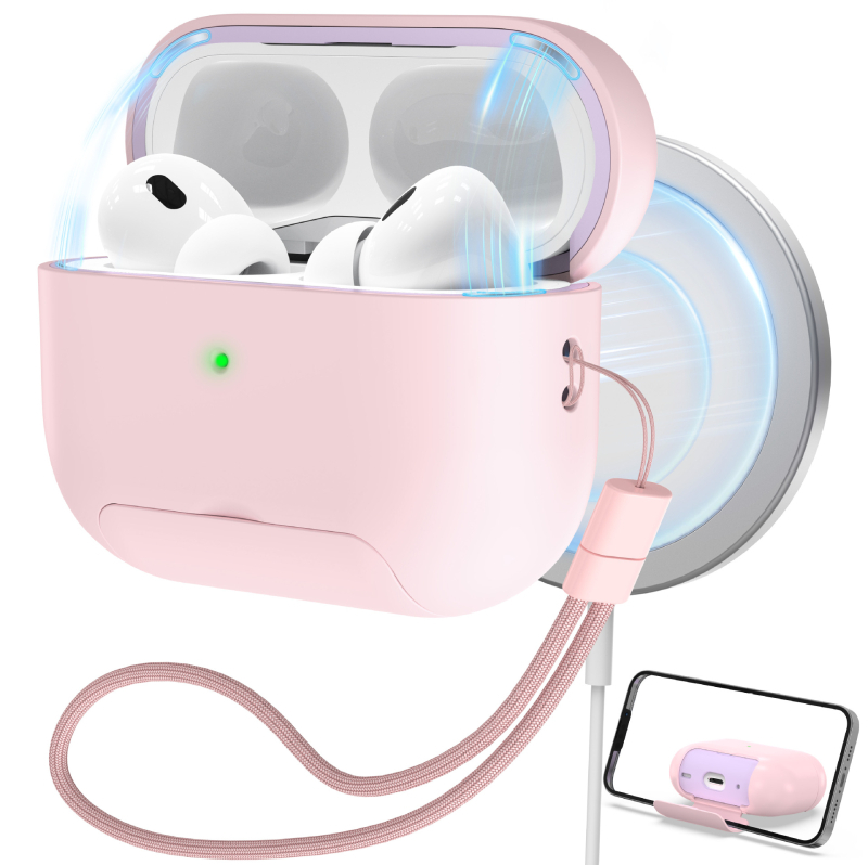 Θήκη προστασίας AirPods Pro 2, TPU, χύτευση με έγχυση, καθολική, μαγνητικό καπάκι, ασύρματη φόρτιση