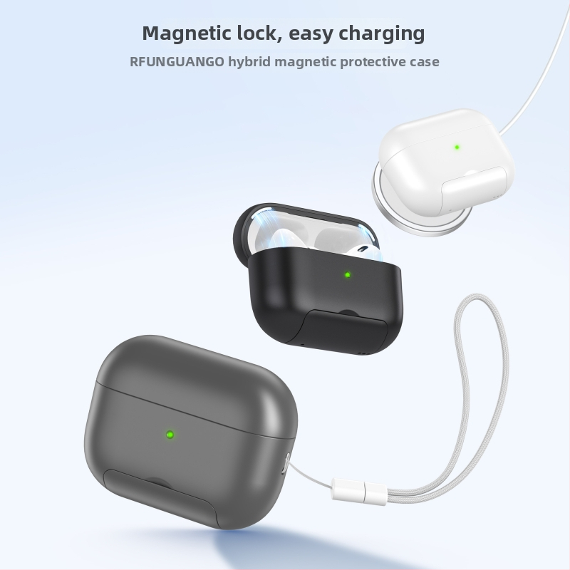 Ochranný kryt na AirPods Pro 2 a AirPods 4. generácie, PC materiál, multifunkčný, univerzálny štýl.
