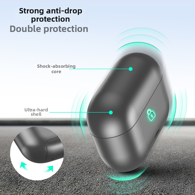 Ochranný kryt na AirPods Pro 2 a AirPods 4. generácie, PC materiál, multifunkčný, univerzálny štýl.