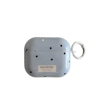 Carcasă de protecție pentru AirPods 4 generație, cu model cu buline în stil desen animat; TPU husă moale; imprimare prin transfer termic