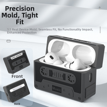 Retro silikónový ochranný kryt pre AirPods Pro 3 a AirPods 4, obal pre slúchadlá Apple 3. generácie