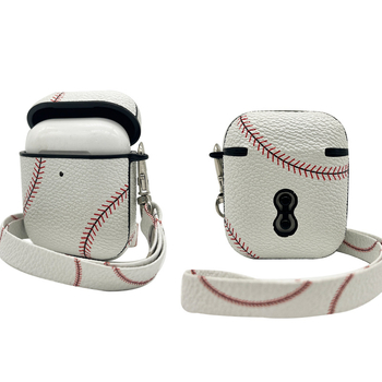 Caz protectie AirPods pentru 1/2/3/4 Pro/2 – Model cu bile, Carcasă PU rigidă, Design embosat, Compatibil Apple