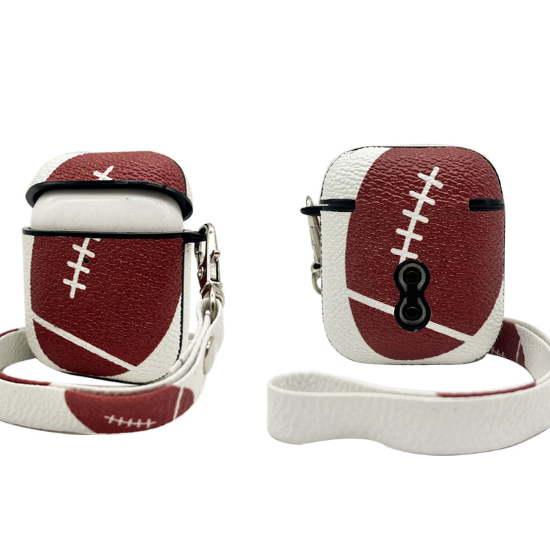 Caz protectie AirPods pentru 1/2/3/4 Pro/2 – Model cu bile, Carcasă PU rigidă, Design embosat, Compatibil Apple