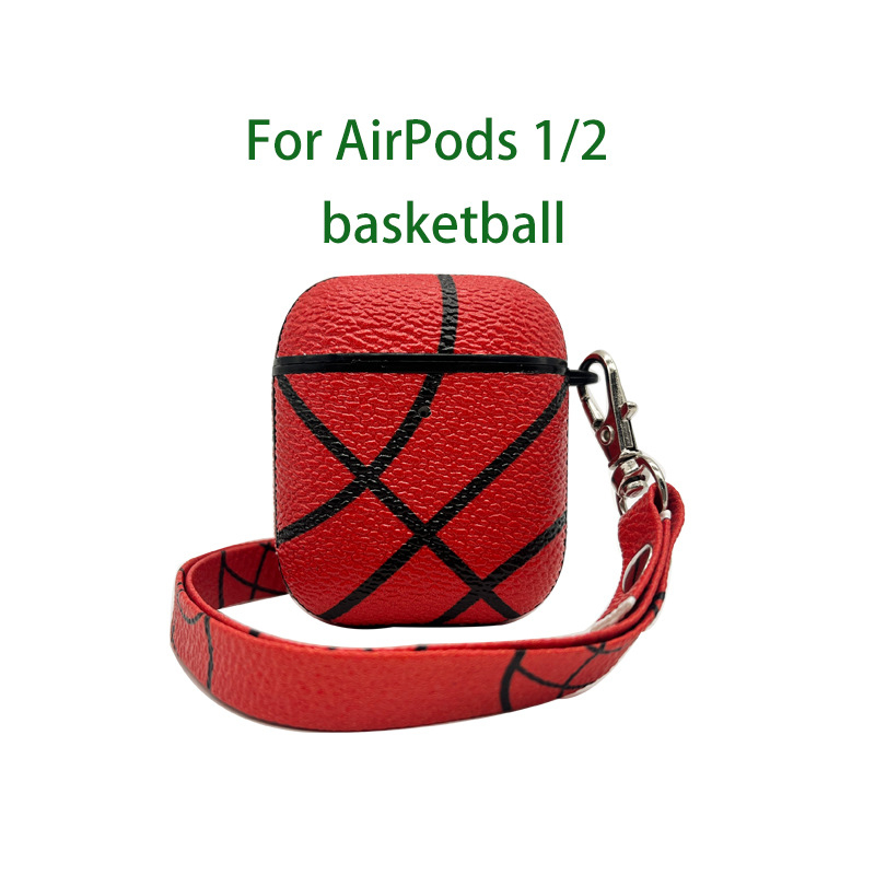 Caz protectie AirPods pentru 1/2/3/4 Pro/2 – Model cu bile, Carcasă PU rigidă, Design embosat, Compatibil Apple