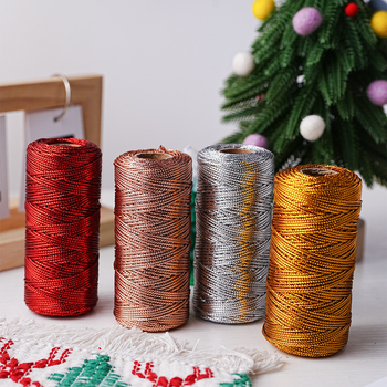 Ajándékcsomagoláshoz szatén kötél DIY masnikhoz (Anyag: poliészter bársony; Típus: kötél; Alkalmazás: ajándékcsomagolás; Téma: Karácsony)