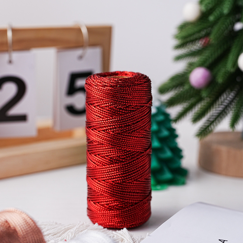 Ajándékcsomagoláshoz szatén kötél DIY masnikhoz (Anyag: poliészter bársony; Típus: kötél; Alkalmazás: ajándékcsomagolás; Téma: Karácsony)