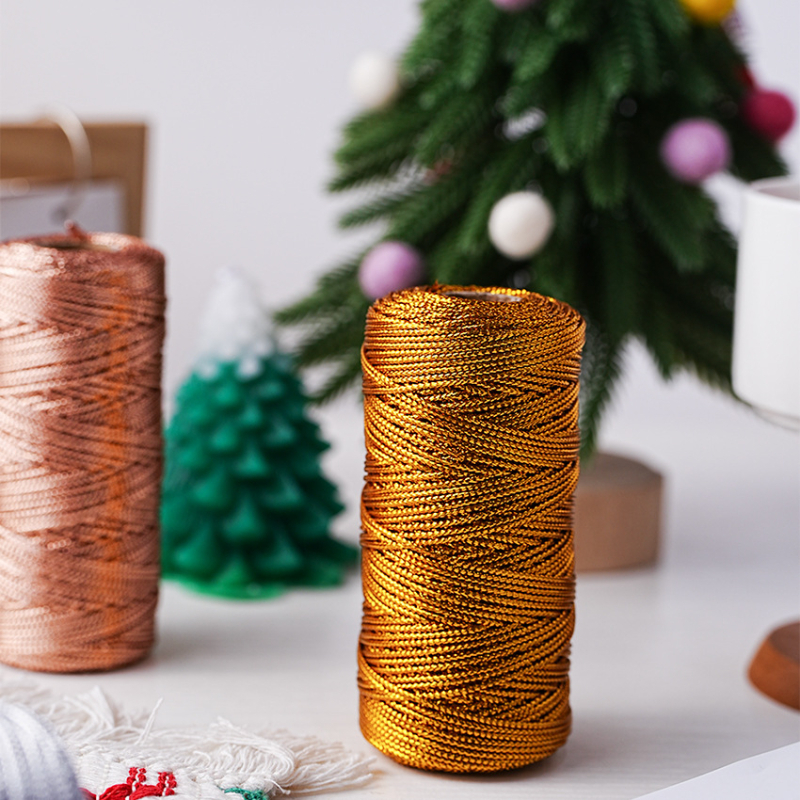 Ajándékcsomagoláshoz szatén kötél DIY masnikhoz (Anyag: poliészter bársony; Típus: kötél; Alkalmazás: ajándékcsomagolás; Téma: Karácsony)