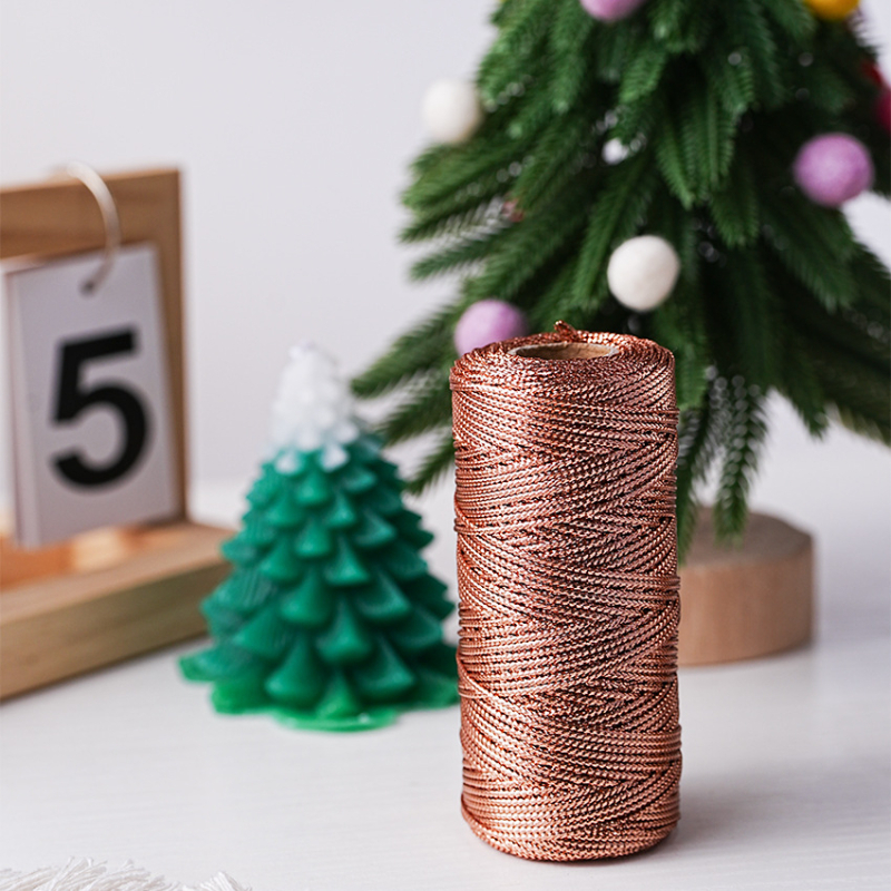 Ajándékcsomagoláshoz szatén kötél DIY masnikhoz (Anyag: poliészter bársony; Típus: kötél; Alkalmazás: ajándékcsomagolás; Téma: Karácsony)