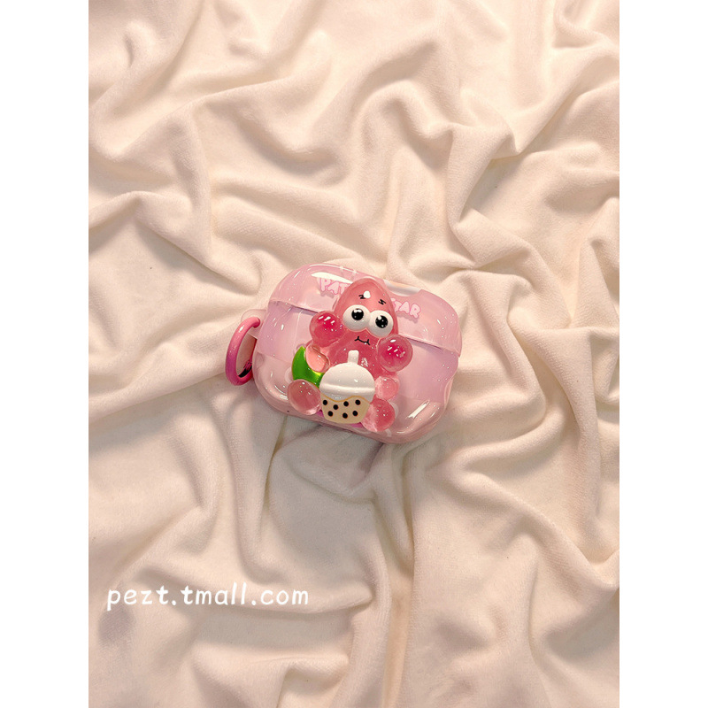 Калъф за AirPods с 3D дизайн на СпонджБоб (TPU • Карикатурен стил • Ръчна изработка • Персонализация • Съвместим с Apple AirPods)