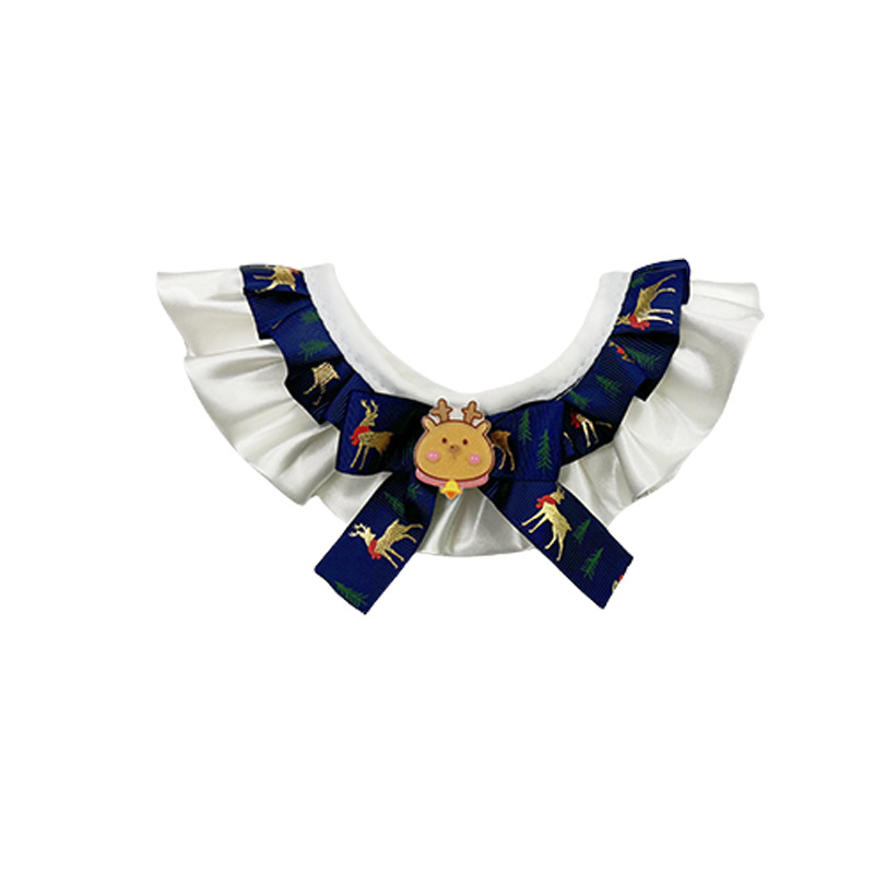 Háziállat karácsonyi nyakörv masnival – Poliészter, Univerzális illeszkedés, Shanghai-ban gyártva