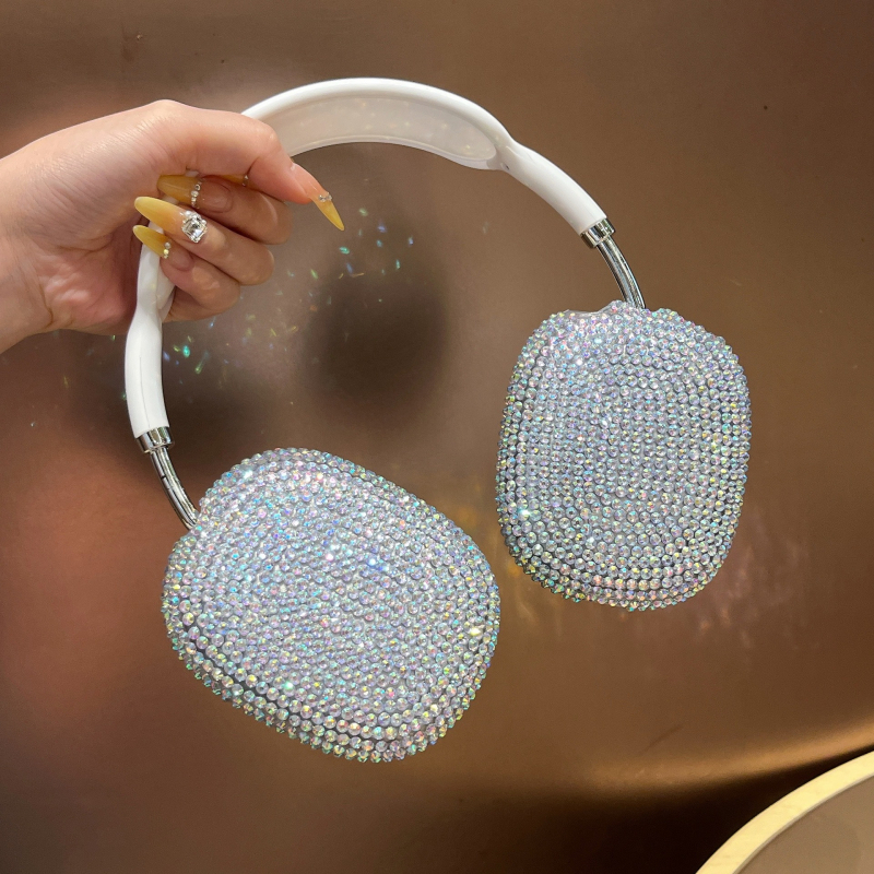 Силиконов защитен калъф за AirPods Max Xuanying digital – портативен, универсален, с триизмерен релеф, за модели Apple