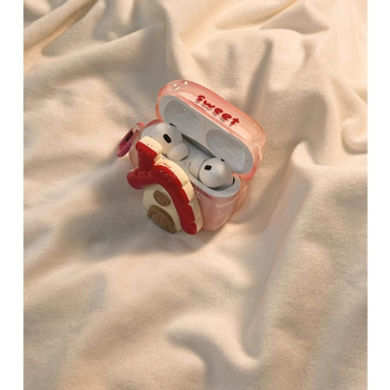 AirPods Pro триизмерен кейс във форма на къща, за 3-то поколение и съвместим с 4-то поколение, TPU тиснен релеф, мультяшен стил