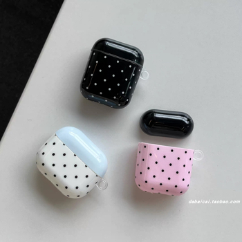 Husă de protecție AirPods Pro cu model buline, TPU, turnare prin injecție, compatibil cu Apple, personalizabil